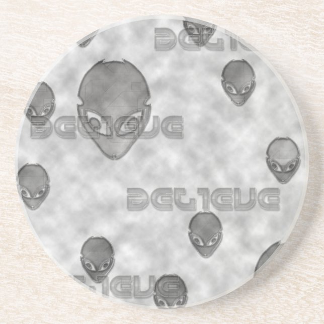 Alien Believe Drink Coaster (Front)