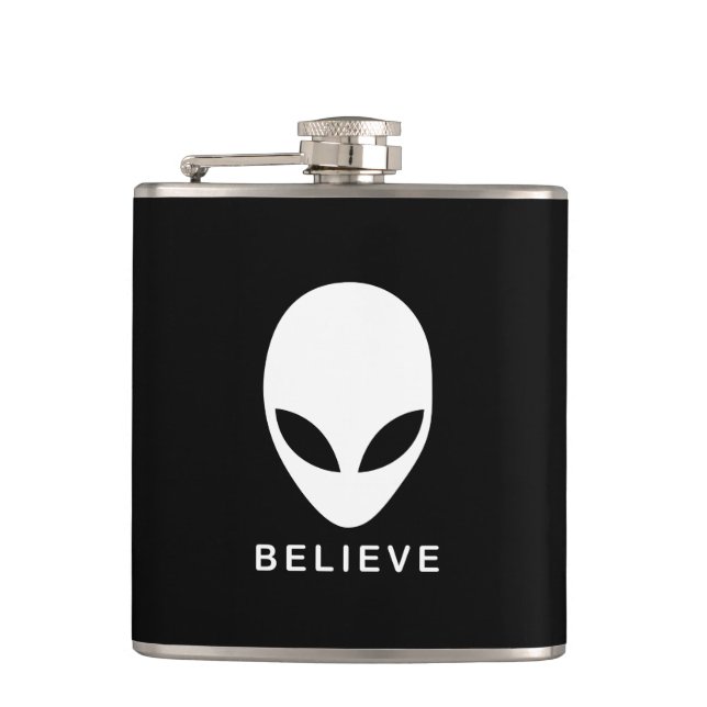 Alien Believe Flask (Front)
