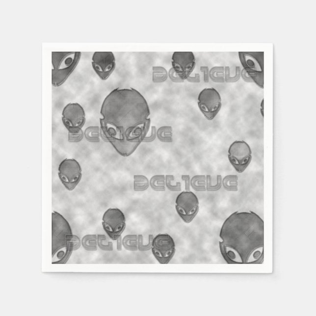 Alien Believe Napkins (Front)