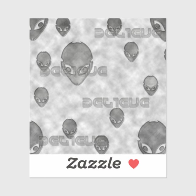 Alien Believe Sticker (Sheet)