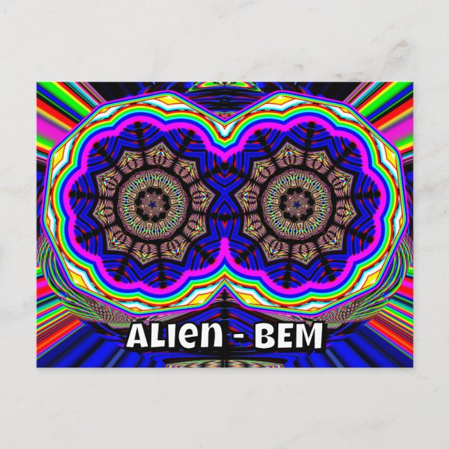 Alien - BEM (you may change the words) Postcard (Front)