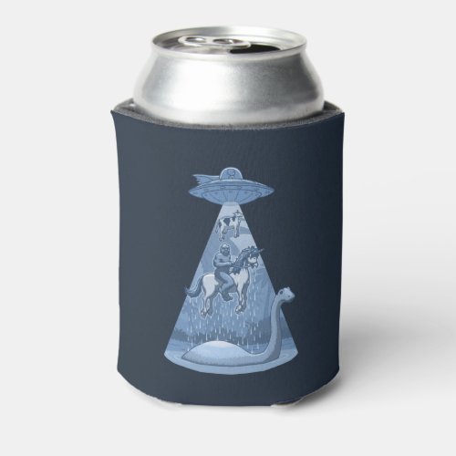 Alien Bigfoot Unicorn Nessie Can Cooler