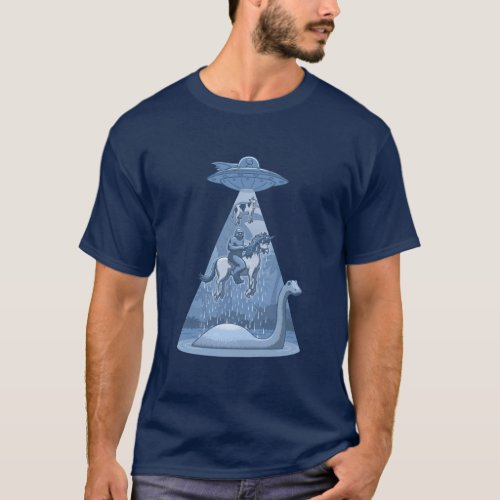 Alien Bigfoot Unicorn Nessie T_Shirt