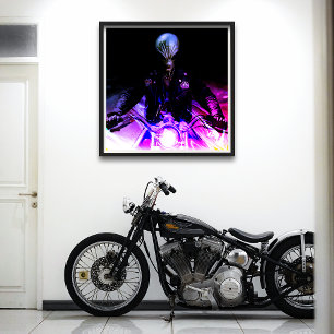 Alien Biker (Dreamy Version) Poster
