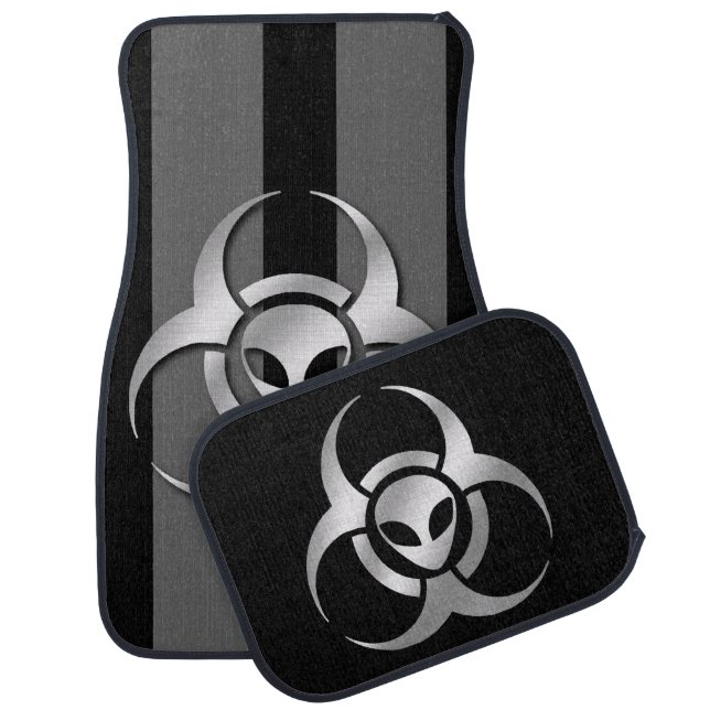 Alien BioHazard Steel Car Floor Mat (Set)