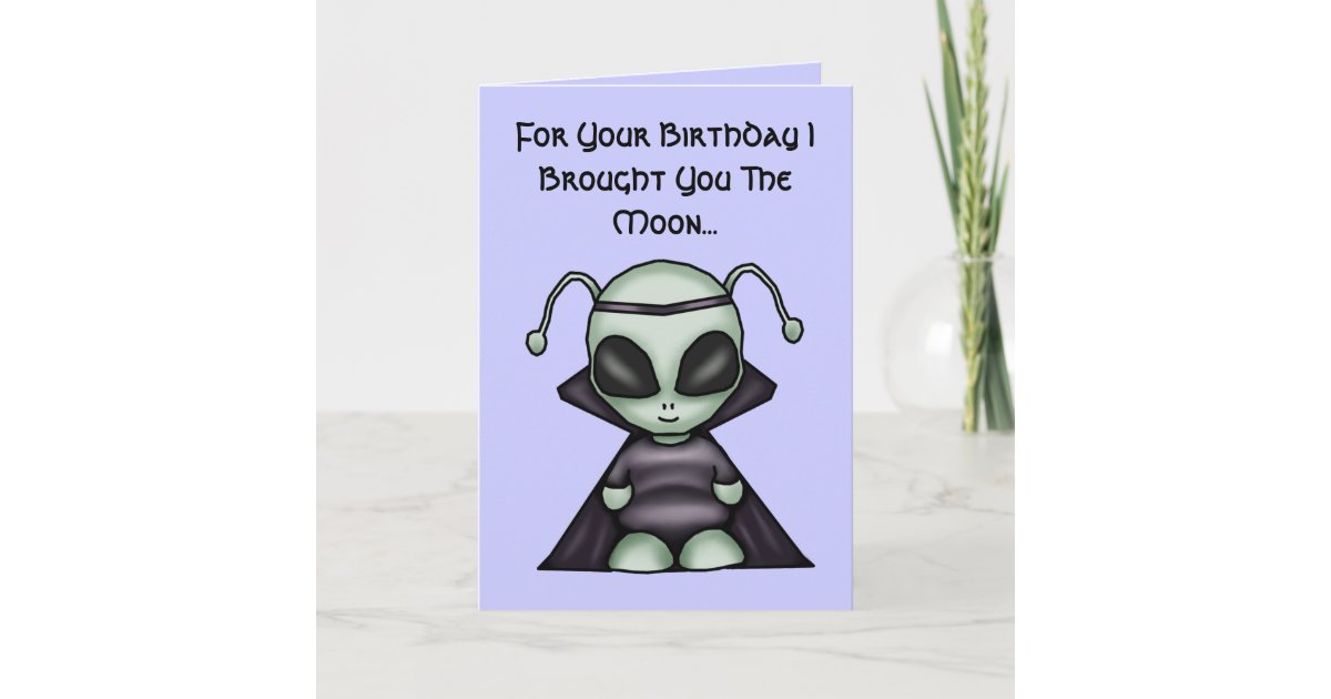 Alien Birthday Card | Zazzle.com