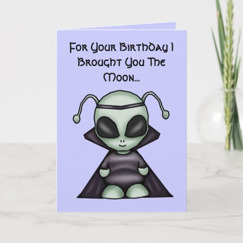 Alien Birthday Card