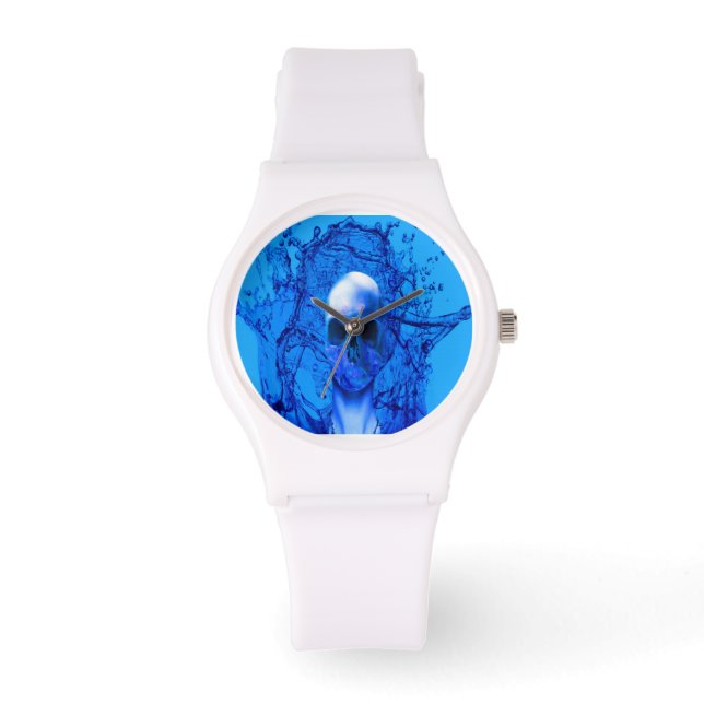 Alien blue skull watch (Front)