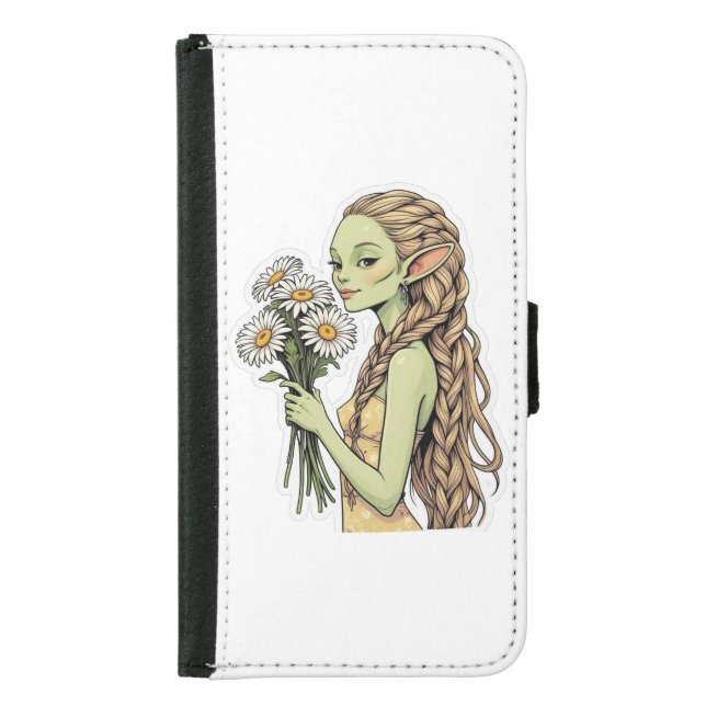 Alien Boho Chic Samsung Galaxy Wallet Case (Front)