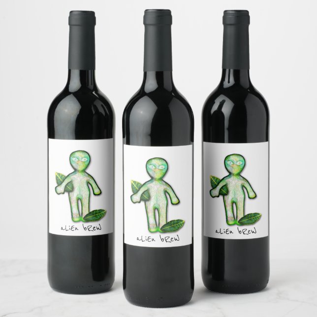 aLiEn bReW Wine Labels (Bottles)