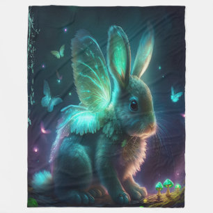 Alien Bunny Fleece Blanket