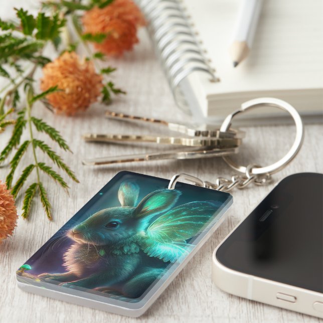 Alien Bunny Keychain (Front Right)