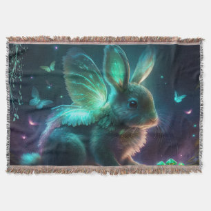 Alien Bunny Throw Blanket