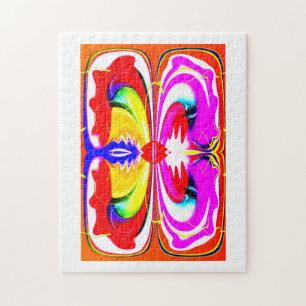 Alien butterfly art jigsaw puzzle