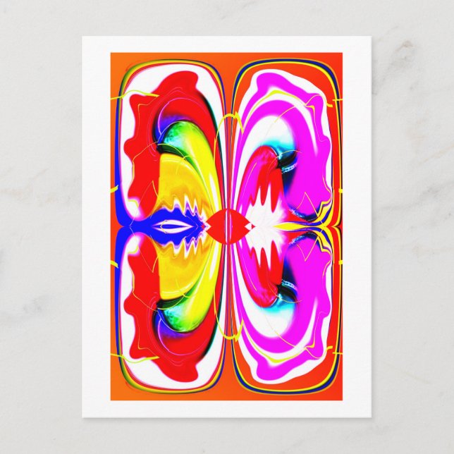 Alien butterfly art postcard (Front)