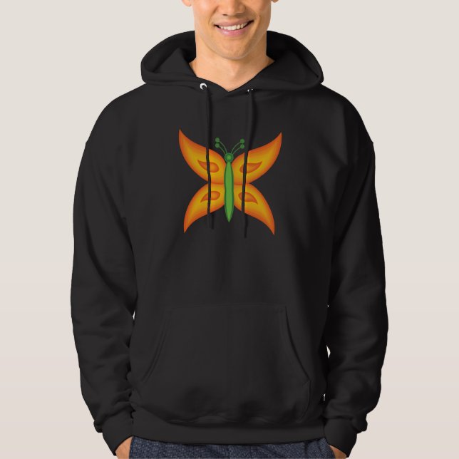 Alien Butterfly Men's Hoodie (Front)