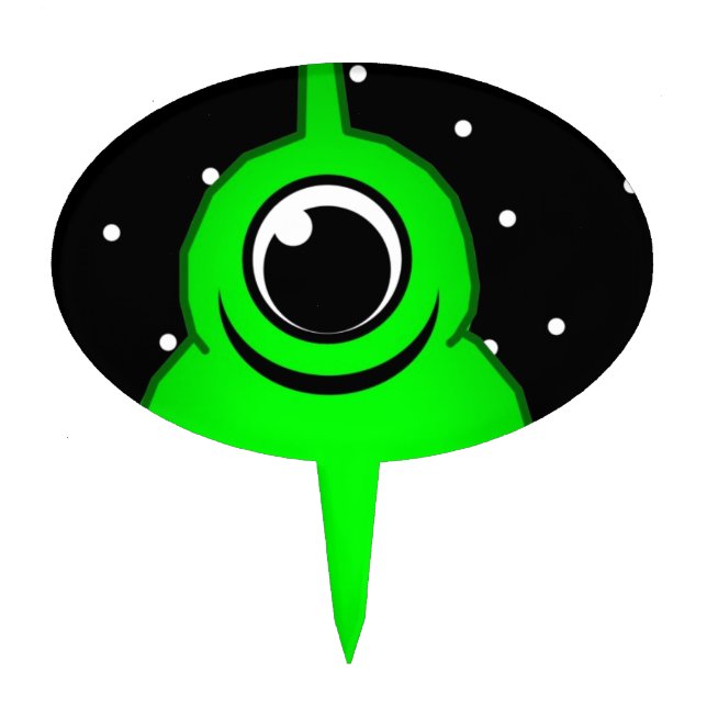 Alien Cake Topper (Front)