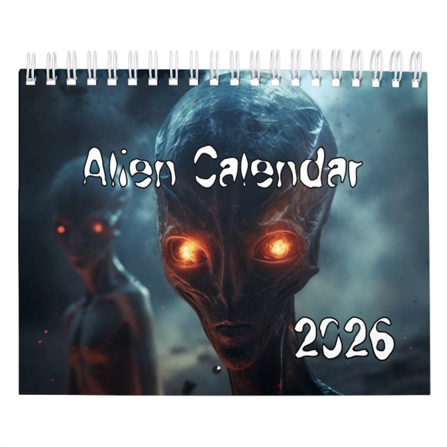Alien Calendar 2026 UFO (Cover)
