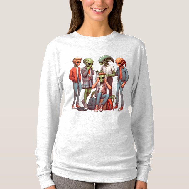 Alien Campout: Cosmic Adventure Awaits T-Shirt (Front)