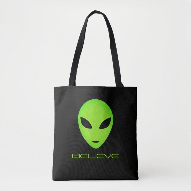 Alien cartoon tote bag (Front)