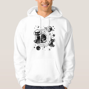 Alien Cat Cats Ufo Space Kitten Pets Gift Idea Hoodie