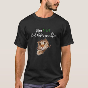 Alien Cat Kitten Adorable Kitty Cat Person Joke T-Shirt