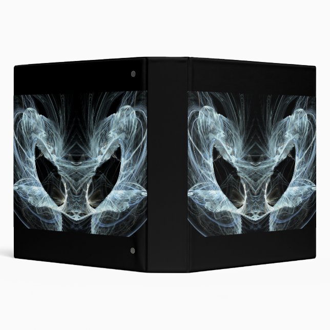 Alien Cat. Mystical Fantasy Art Fractal. 3 Ring Binder (Background)