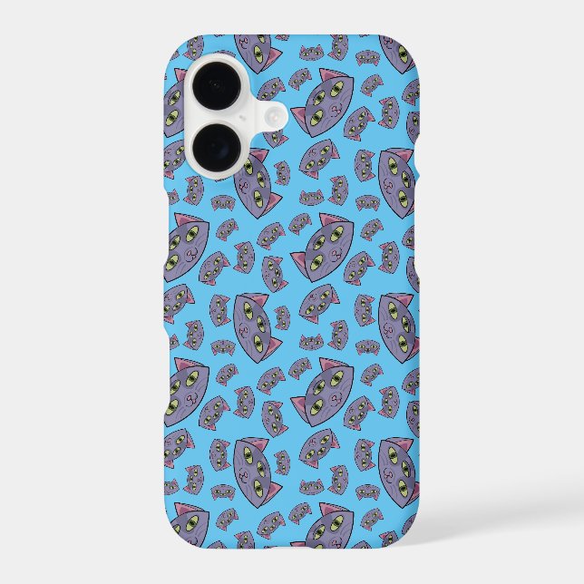 Alien Cat Pattern Iphone Case (Back)