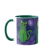 Alien Cat Space Cats Galaxy Astral Art Mug
