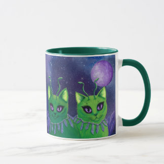 Alien Cats Space Cat Galaxy Astral Art Mug