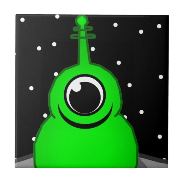 Alien Ceramic Tile (Front)