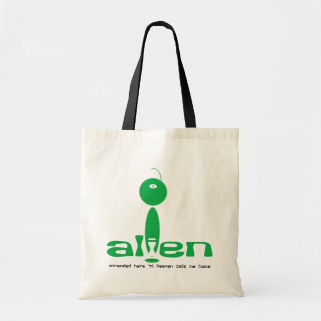 Alien Christian cloth tote bag (Front)