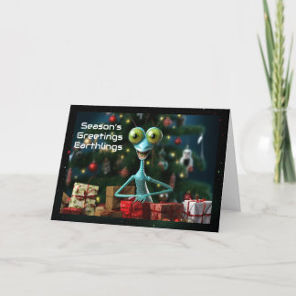 Alien Christmas Card