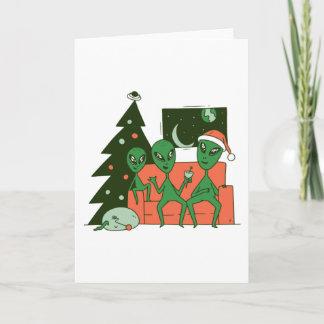 Alien Christmas Card