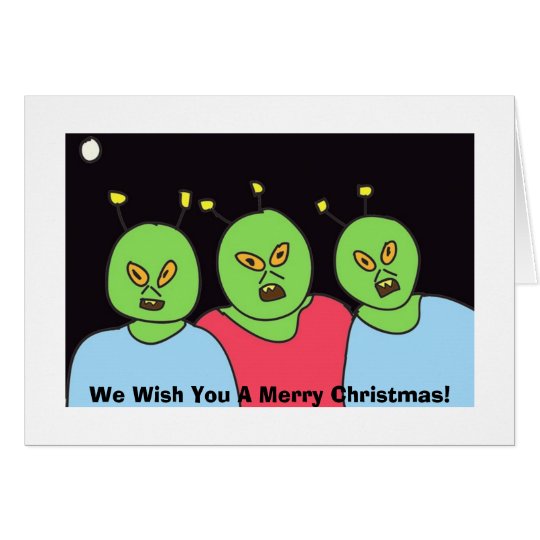 Alien Christmas Greetings Card