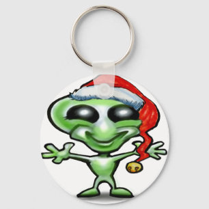Alien Christmas Keychain