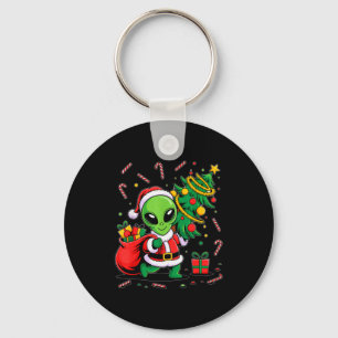 Alien Christmas Tree Lights Xmas Funny Alien Keychain