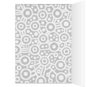 Alien Circuit Abstract - White on Black (Inside (Left))