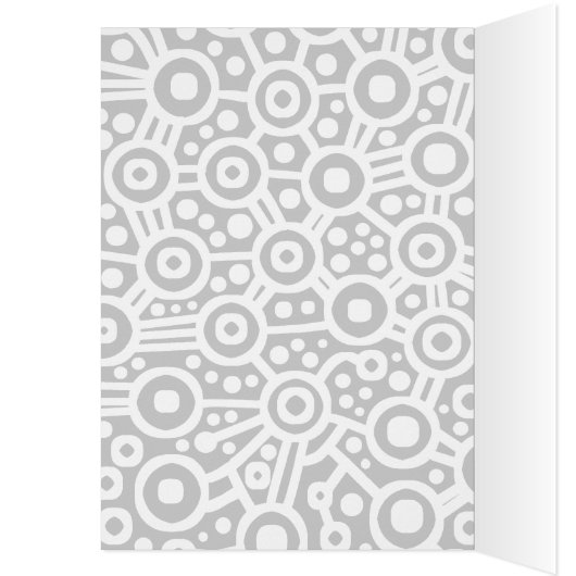 Alien Circuit Abstract - White on Black (Inside (Left))