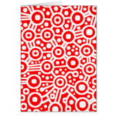 Alien Circuit Abstract - White on Red (Front)