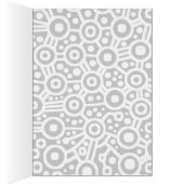 Alien Circuit Abstract - White on Red (Inside (Right))