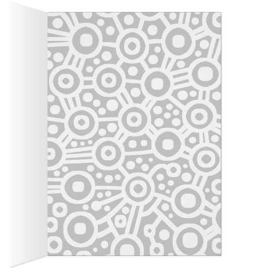 Alien Circuit Abstract - White on Red (Inside (Right))