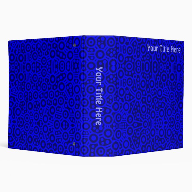 Alien Circuits - Shades of Blue (2.0in) Binder (Background)