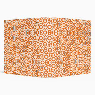 Alien Circuits - White on Orange (2.0in) Binder