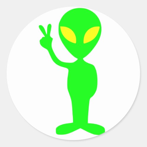 Alien Classic Round Sticker