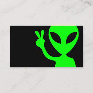 Alien Close Up Business Card