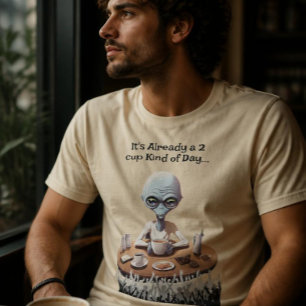Alien coffee lover tshirt