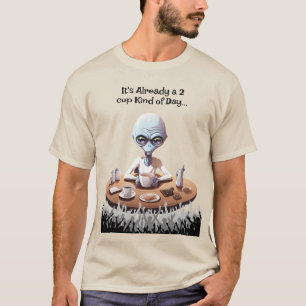 Alien coffee lover tshirt