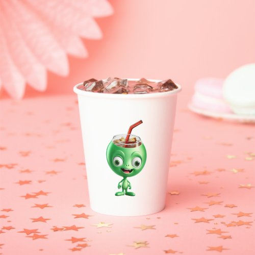 Alien Cola Paper Cups