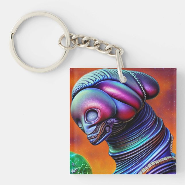 Alien come for You Keychain (Front)